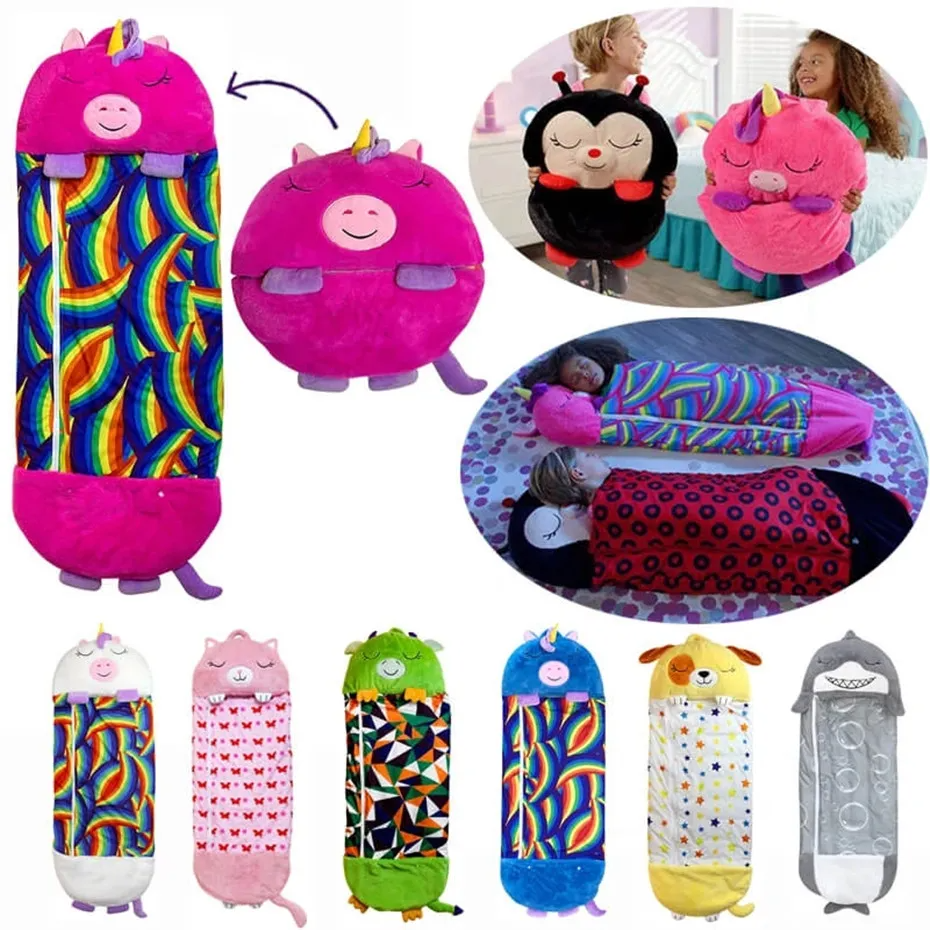 Magical Kids Plush Sleeping Bag With Pillow All In One NALANI
