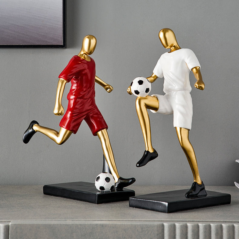 Abstract Football Player Figurine for Unique Home Decor and Artistry NALANI