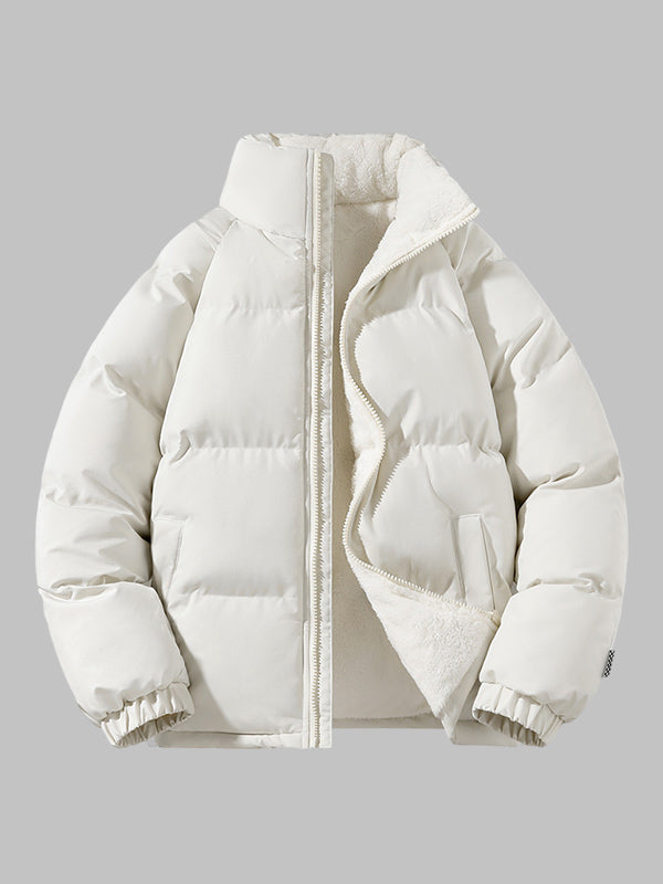 Mens Thick Puffer Jacket With Fleece Lining For Winter-Zomer Jassen-NaLani