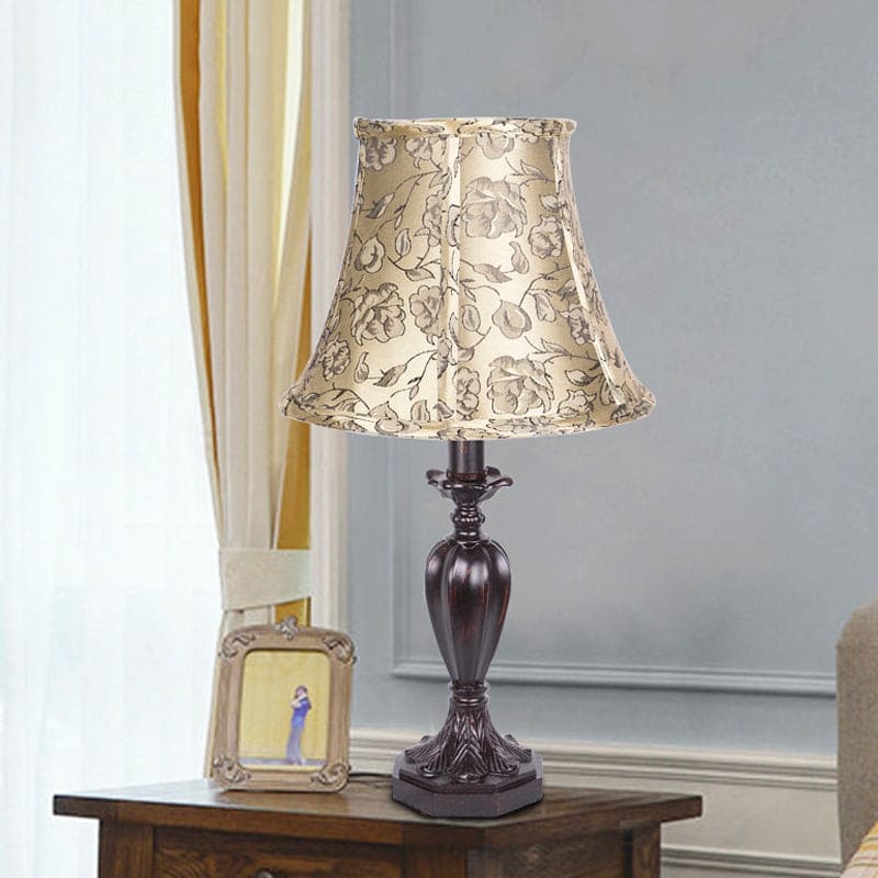 Designer Night Lamp with Resin Bell Holder for Elegant Spaces NALANI