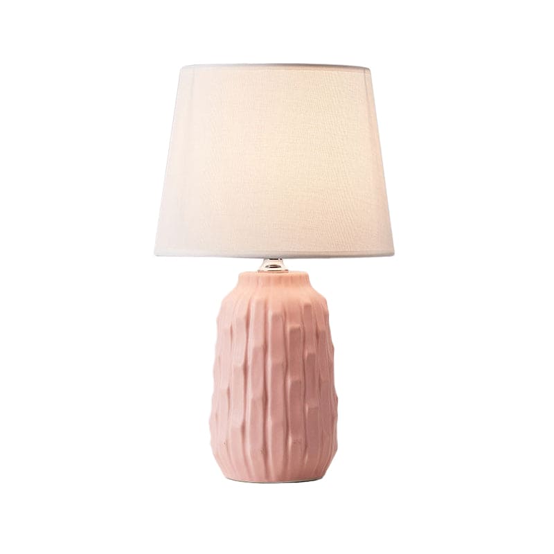 Designer Table Lamp with Conical Shade and Cylindrical Base NALANI