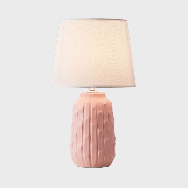 Designer Table Lamp with Conical Shade and Cylindrical Base NALANI