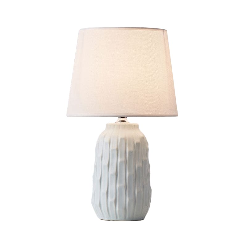 Designer Table Lamp with Conical Shade and Cylindrical Base NALANI