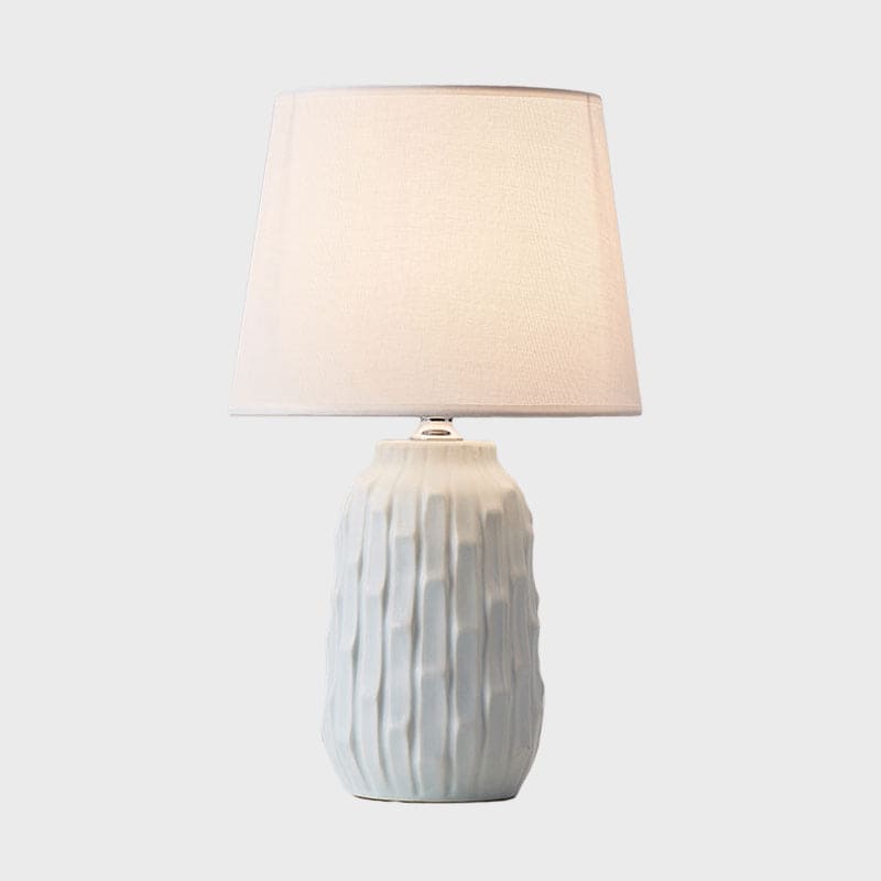 Designer Table Lamp with Conical Shade and Cylindrical Base NALANI