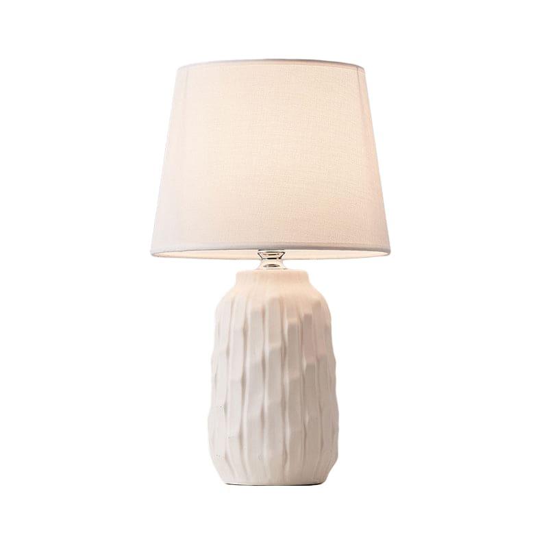 Designer Table Lamp with Conical Shade and Cylindrical Base NALANI