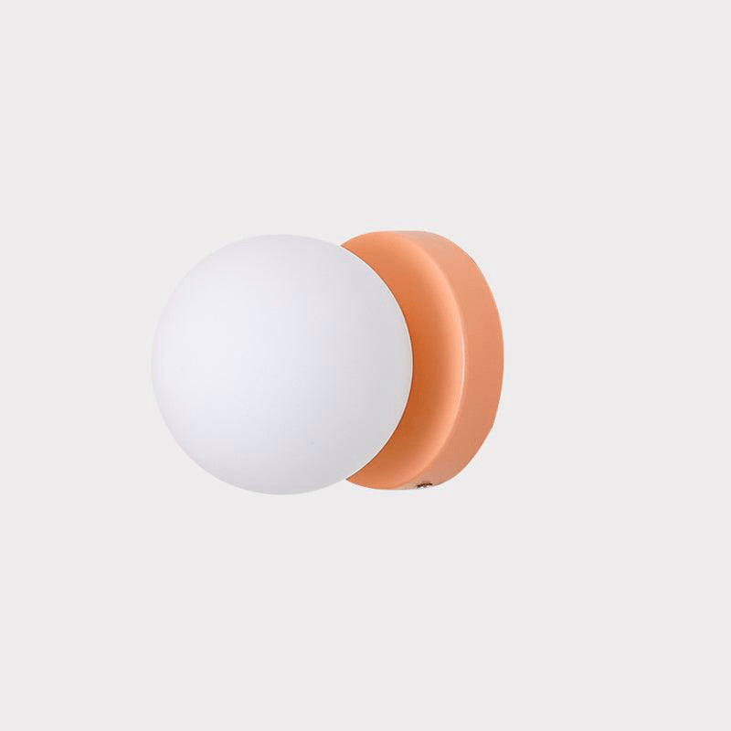 Minimalist Wall Lamp For Cozy Ambient Lighting Adds Charm ∅ 4.7″ x H 4.7″ Dia 12cm x H 12cm Shrimp Pink NALANI