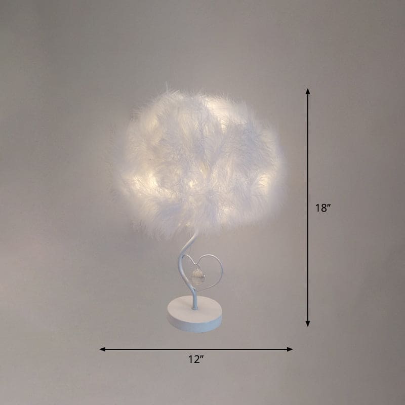 Scandinavian Feather Cloud Table Lamp for Romantic Ambiance NALANI