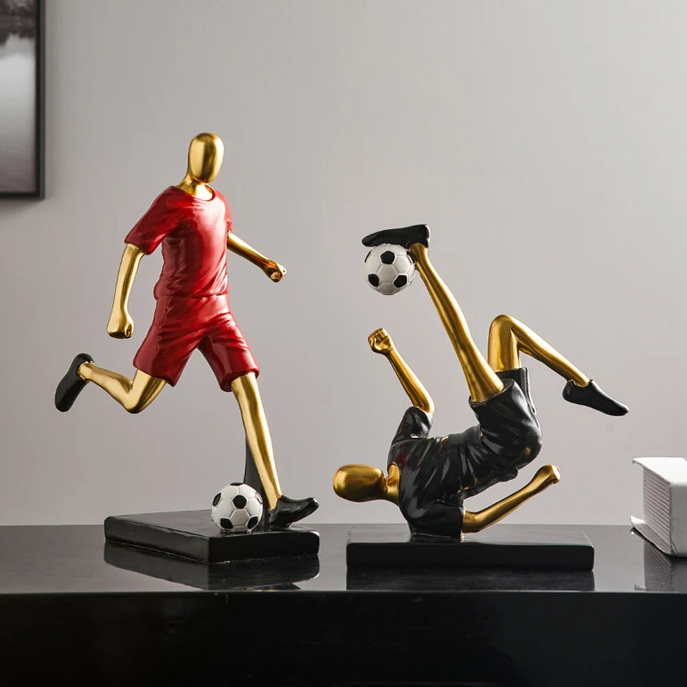 Abstract Football Player Figurine for Unique Home Decor and Artistry NALANI