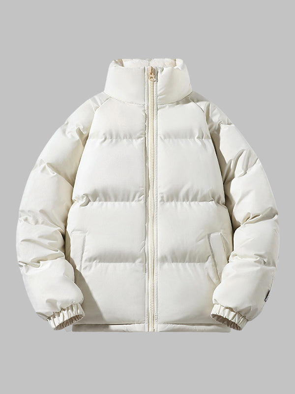 Mens Thick Puffer Jacket With Fleece Lining For Winter-Zomer Jassen-NaLani