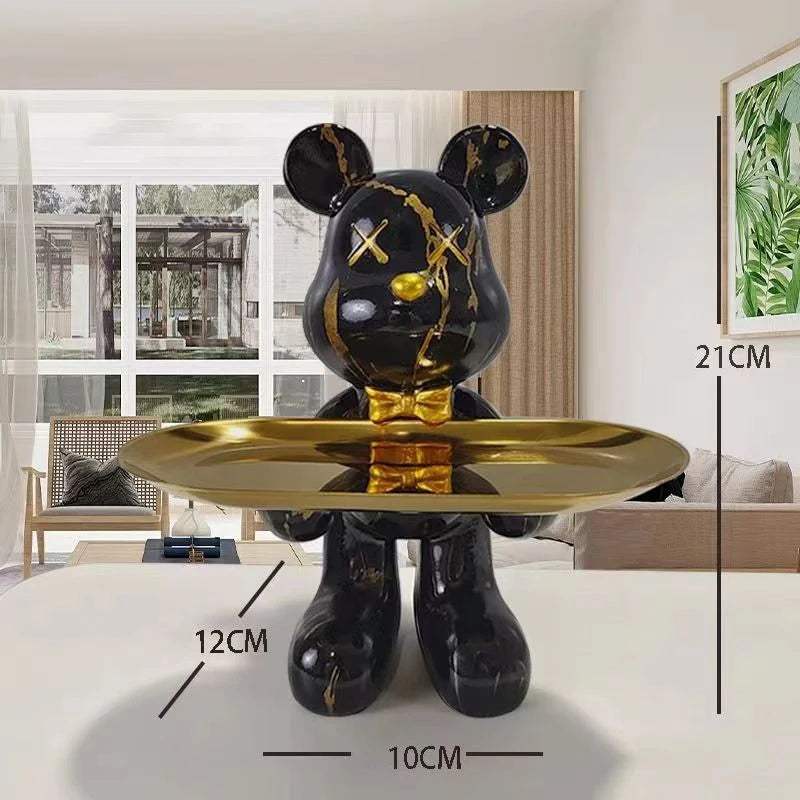 Graffiti Bear Ornament Figurine for Home Decoration and Desk Storage Blyth NaLani