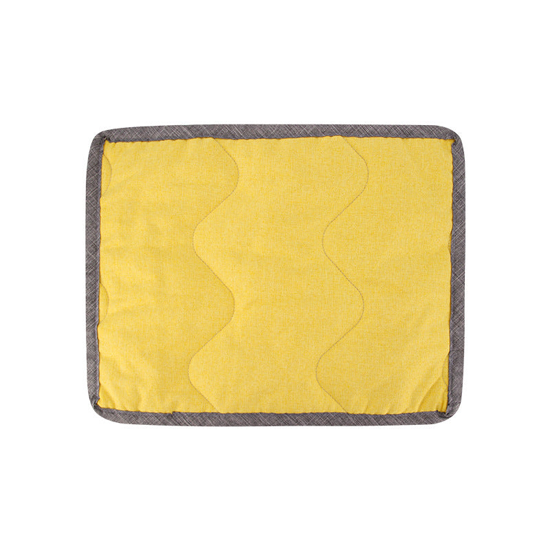 All Season Dog And Cat Mats Bite Resistant Sleep Pads Yellow NALANI