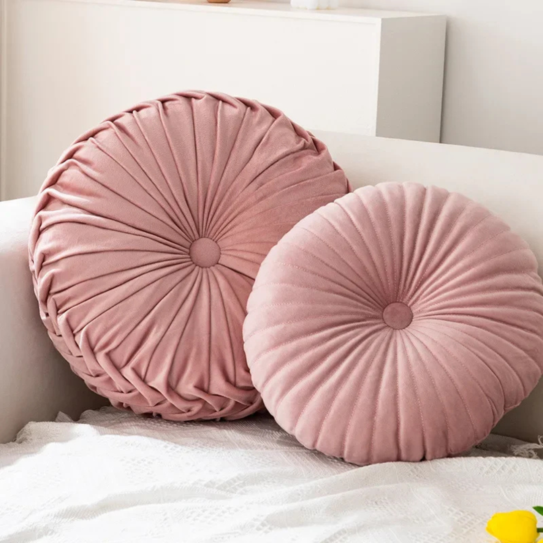 Fluffy Decorative Cushion Soft Plush Throw Pillow For Couch Pink NALANI