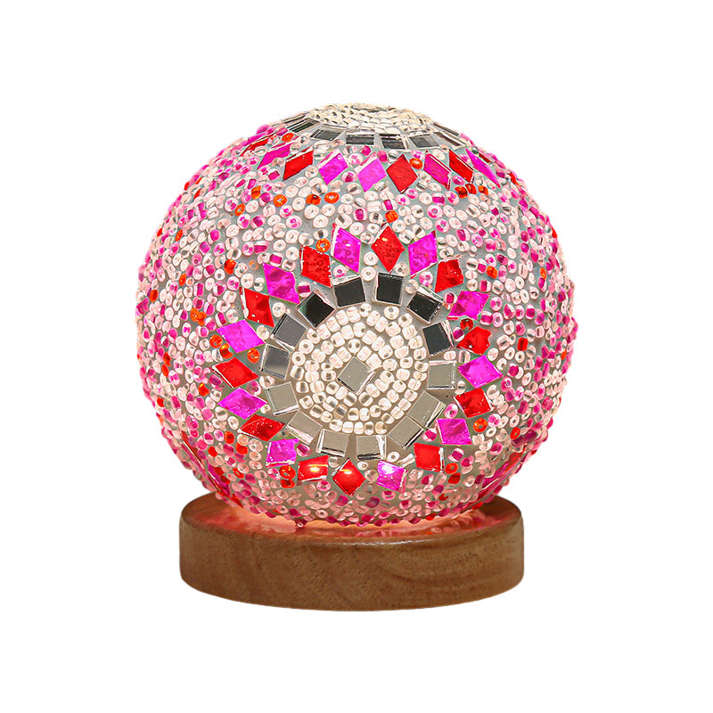 Dimmable Boho Baroque LED Glass Mosaic Table Lamp 9.5 cm NALANI