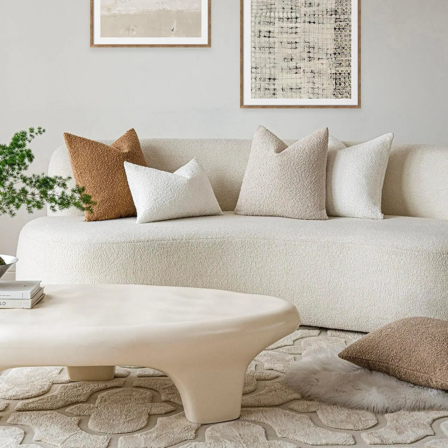 Elegant Boucle Cushion Cover for Sophisticated Home Decor NaLani