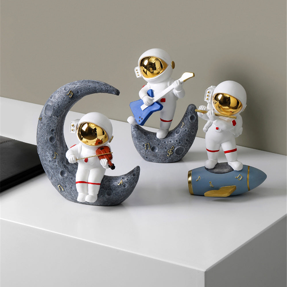 Astronaut Jazz Band Decorative Art Piece for Unique Home Decor NaLani