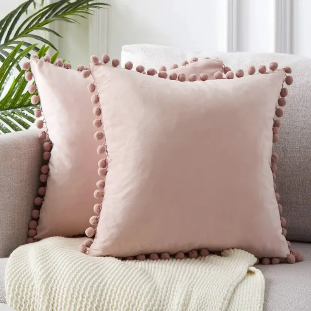 Scandinavian Style Decorative Cushion For Sofa And Lounge Pink NALANI