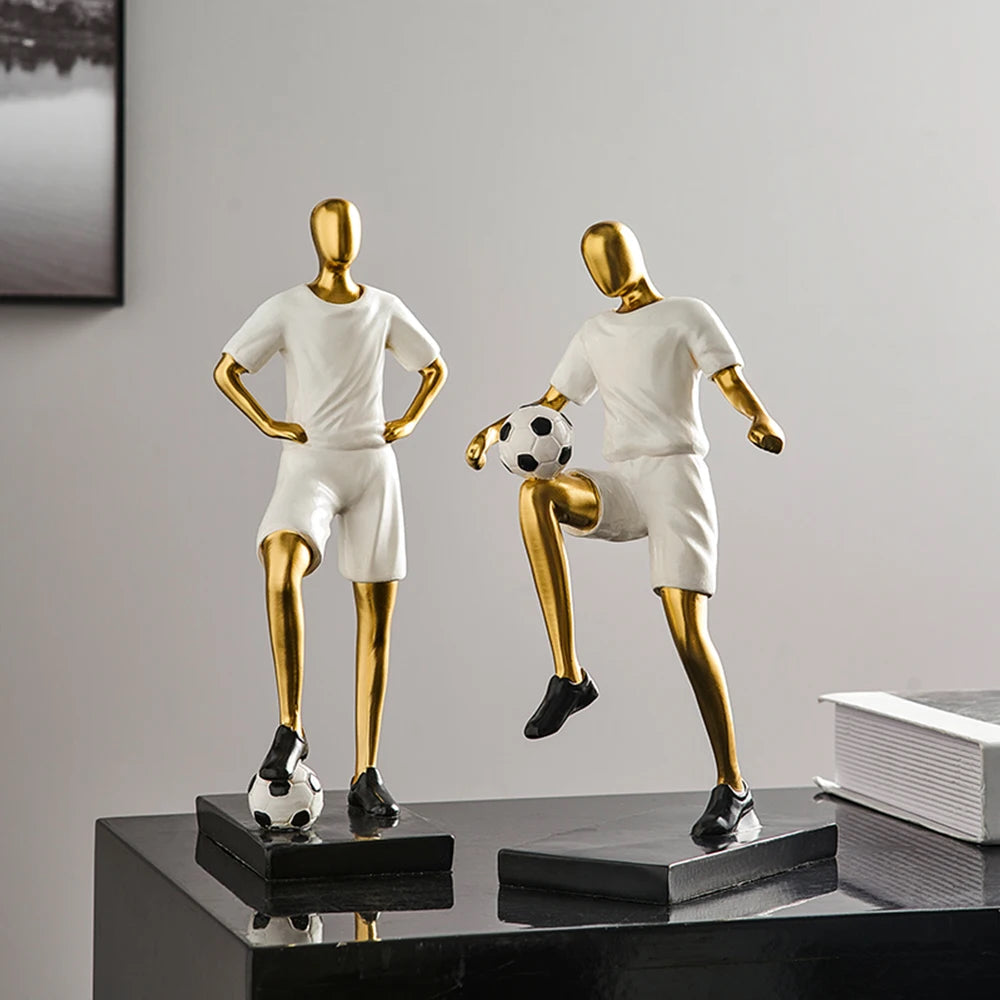 Abstract Football Player Figurine for Unique Home Decor and Artistry NALANI