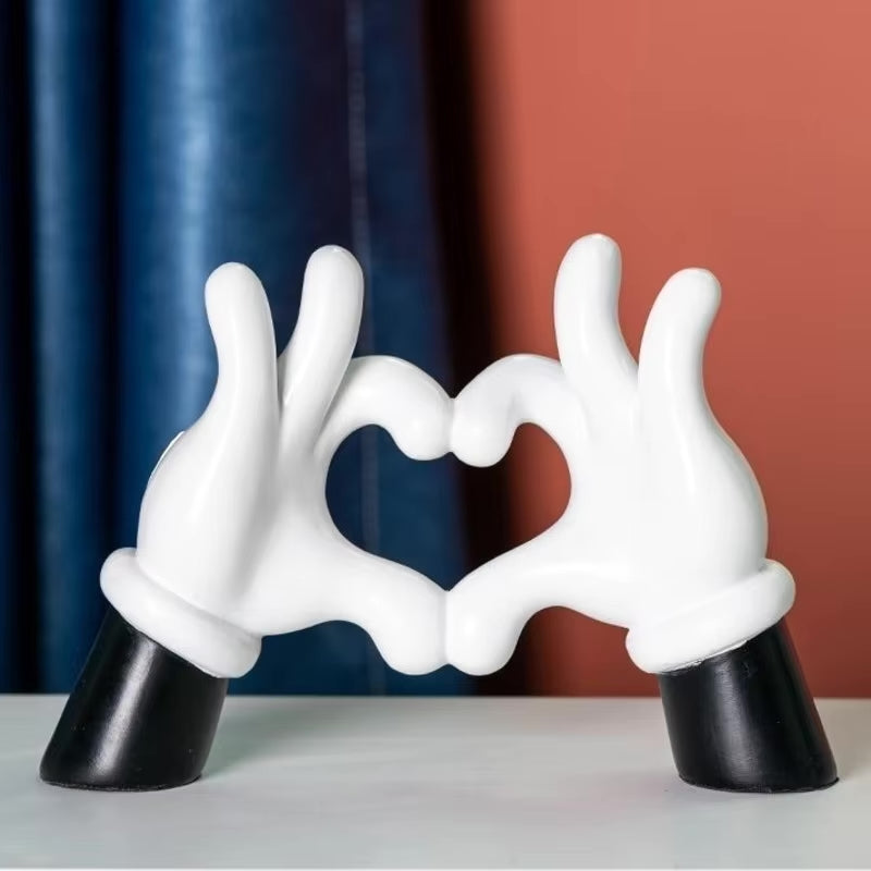 Cartoon Hand Gesture Decorative Art Piece for Unique Home Decor NaLani