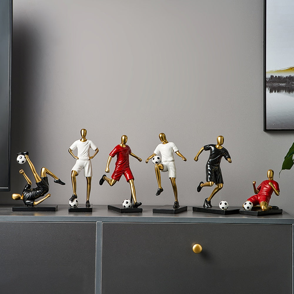 Abstract Football Player Figurine for Unique Home Decor and Artistry NALANI