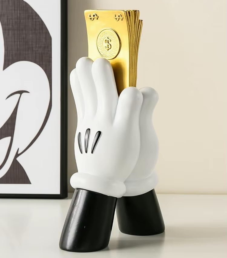 Cartoon Hand Gesture Decorative Art Piece for Unique Home Decor NaLani