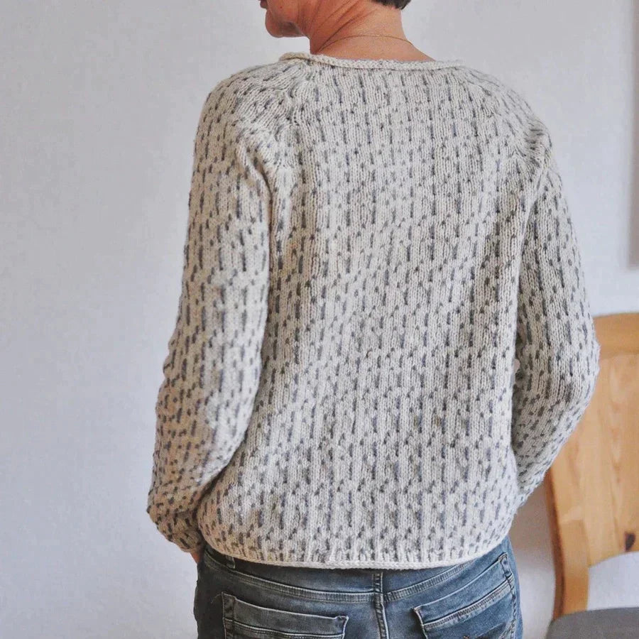 Women's elegant round neck sweater - Molara