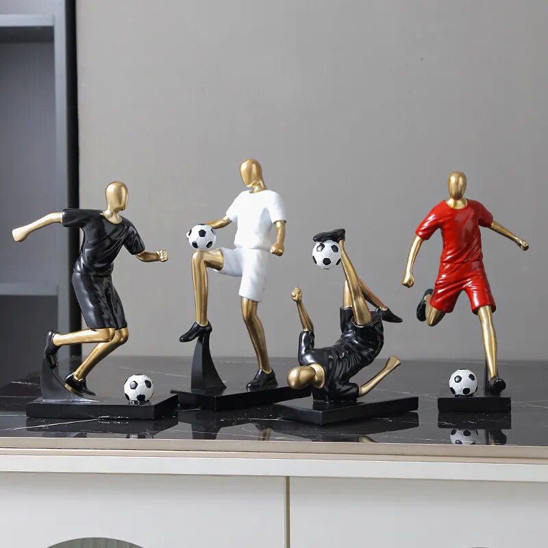 Abstract Football Player Figurine for Unique Home Decor and Artistry NALANI