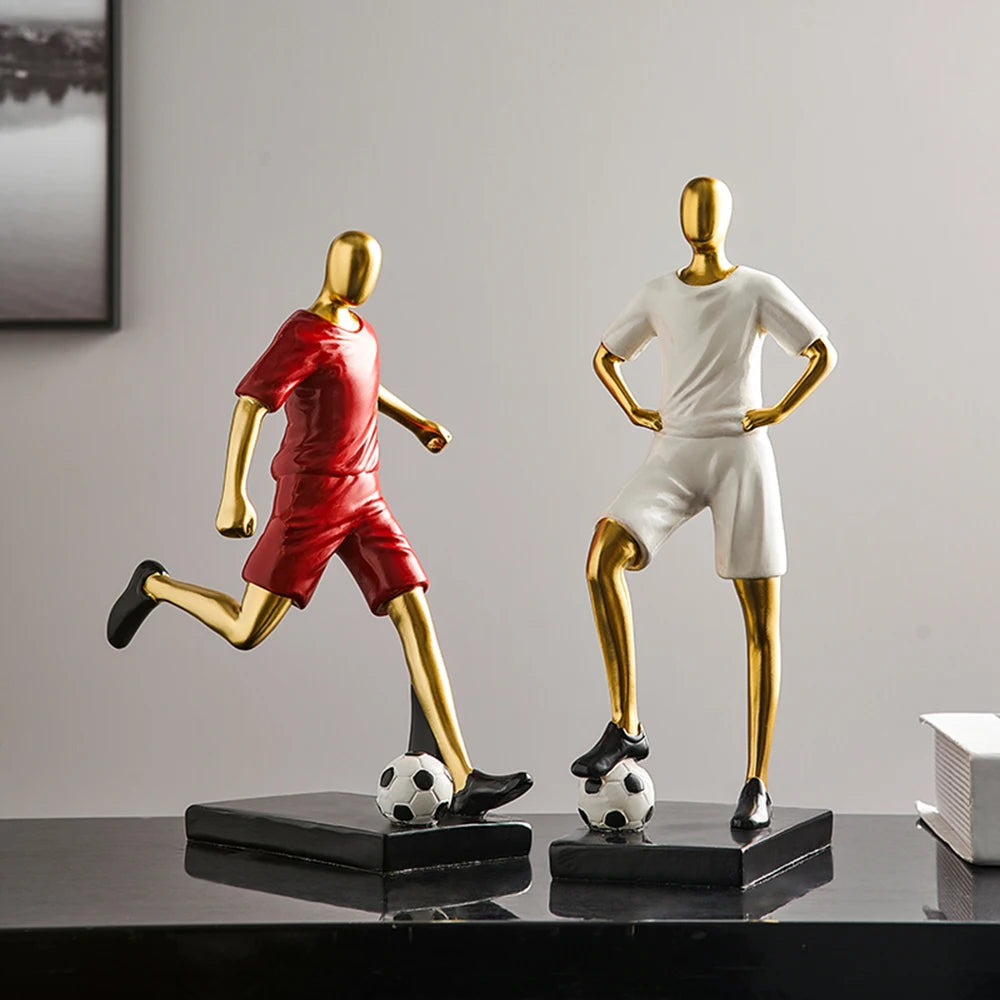 Abstract Football Player Figurine for Unique Home Decor and Artistry NALANI