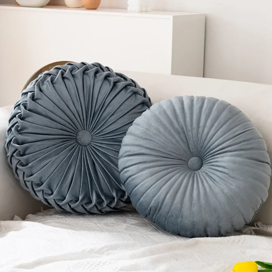 Fluffy Decorative Cushion Soft Plush Throw Pillow For Couch Gray NALANI