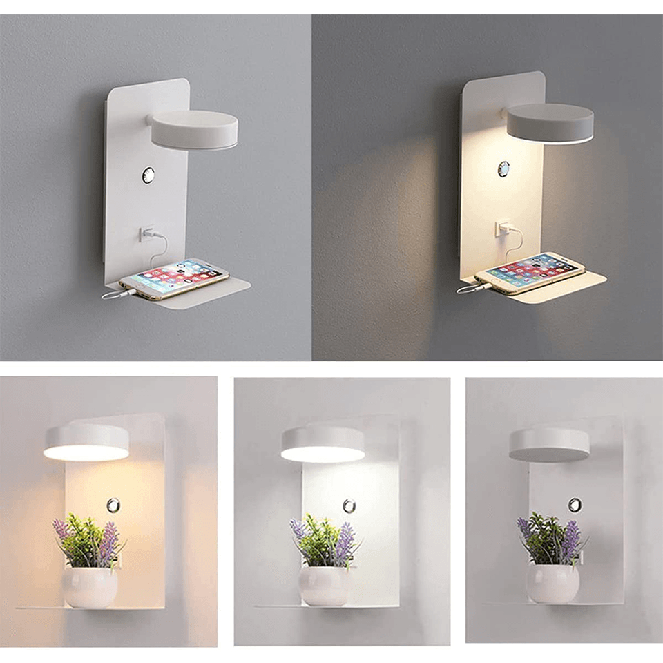 Rotatable Night Light with Charger for Home Decor and Convenience Calora