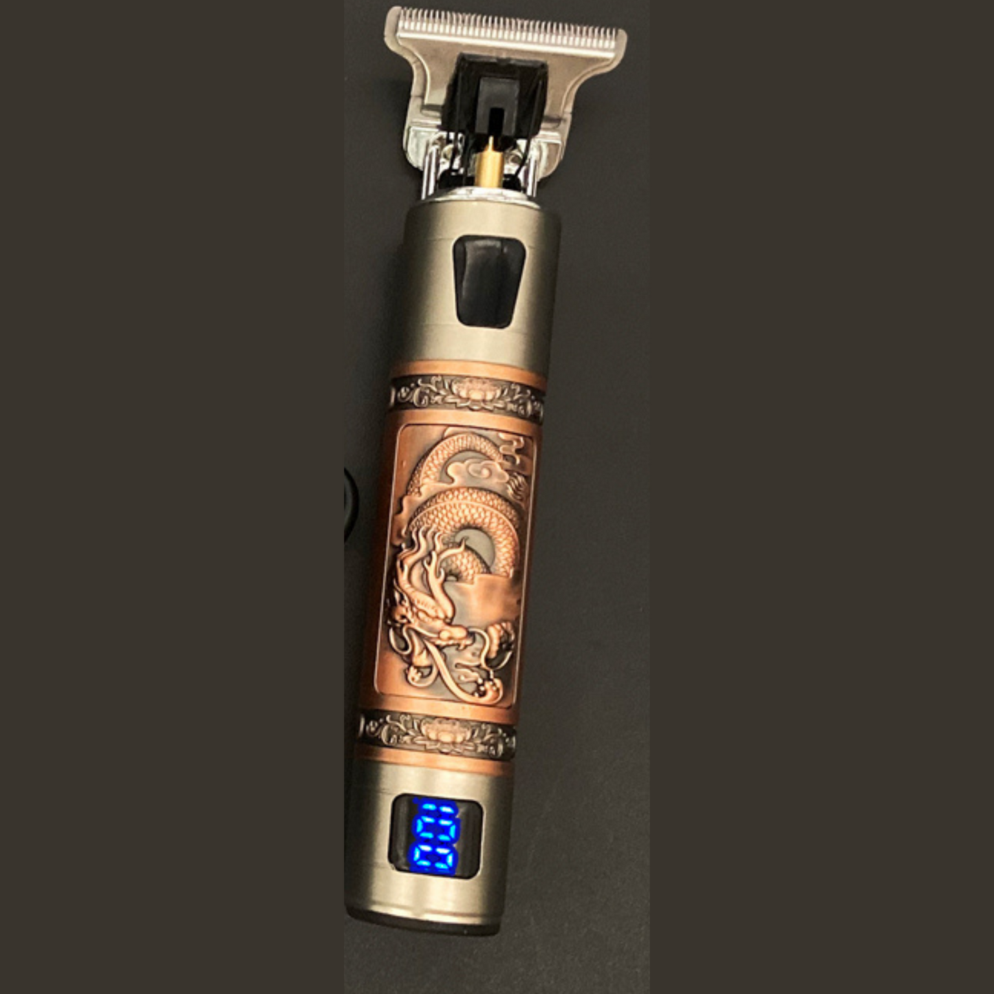 Rechargeable Vintage Barber Trimmer With Attachments Flying Dragon Brons - met Display NALANI