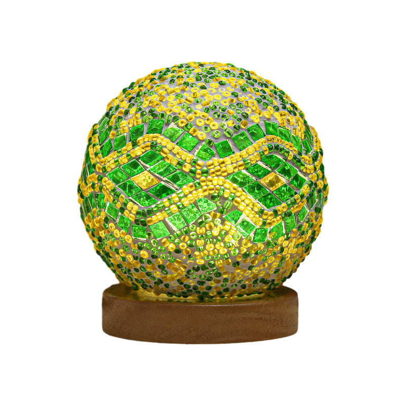 Dimmable Boho Baroque LED Glass Mosaic Table Lamp 9.5 cm NALANI