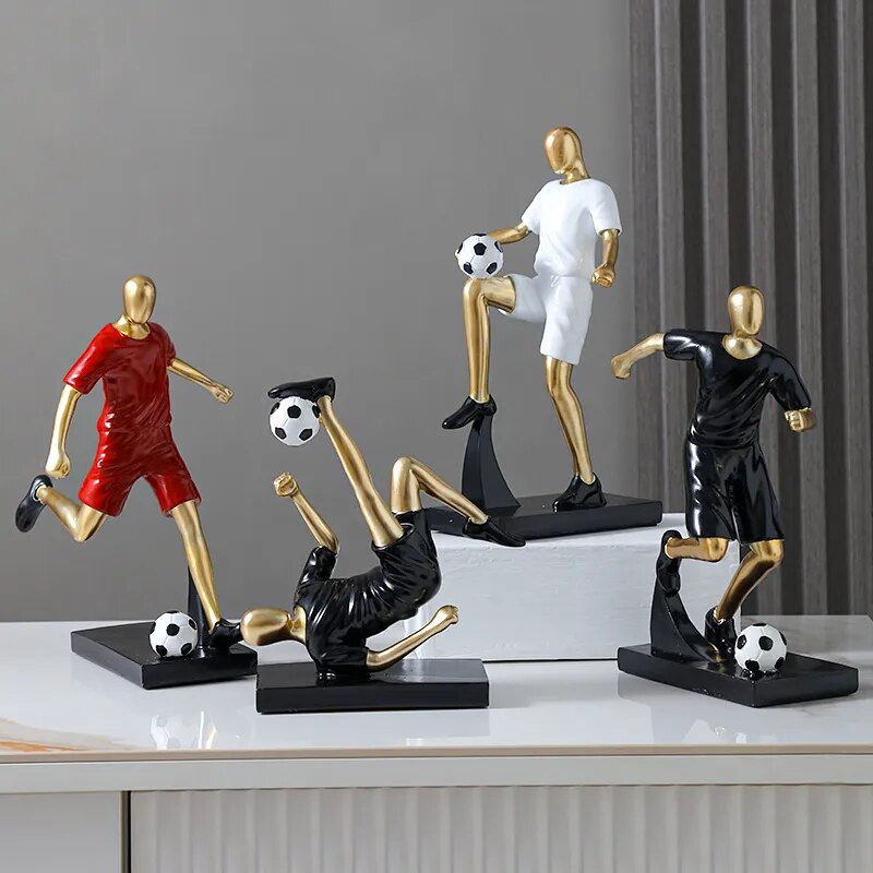Abstract Football Player Figurine for Unique Home Decor and Artistry NALANI