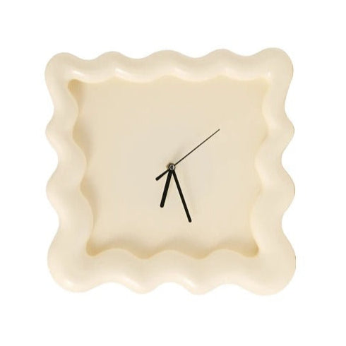 Elegant Minimalist Wall Clock for Home Decor 30cm ABS Plastic Milk White NaLani