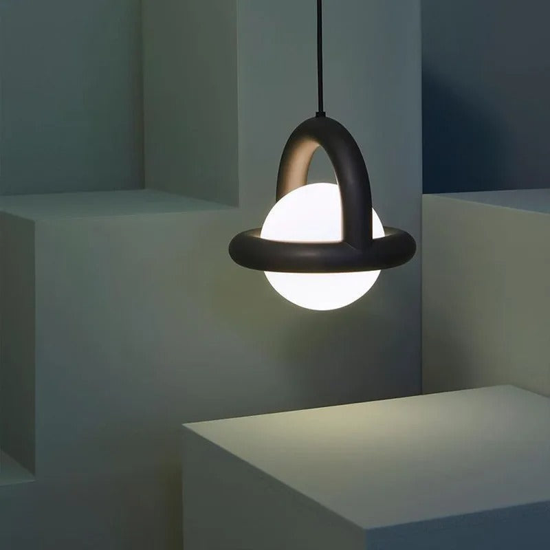 Acrylic Pendant Light With Colorful Globe Finish And LED NALANI