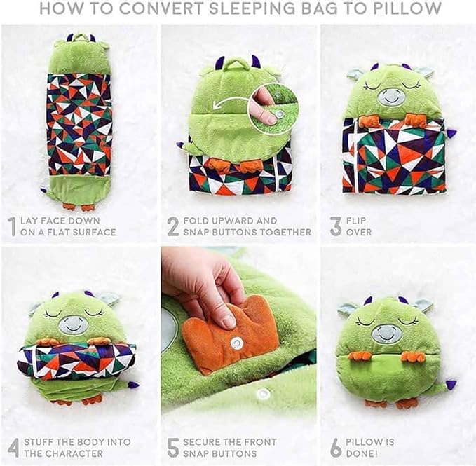 Magical Kids Plush Sleeping Bag With Pillow All In One NALANI