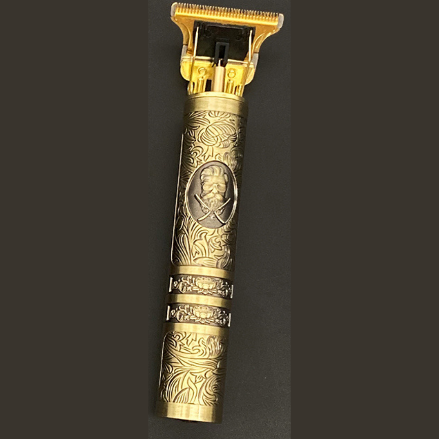 Rechargeable Vintage Barber Trimmer With Attachments Moustache Goud NALANI