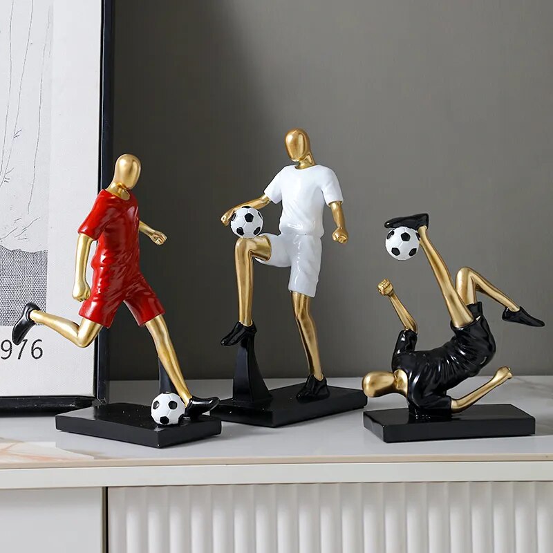 Abstract Football Player Figurine for Unique Home Decor and Artistry NALANI