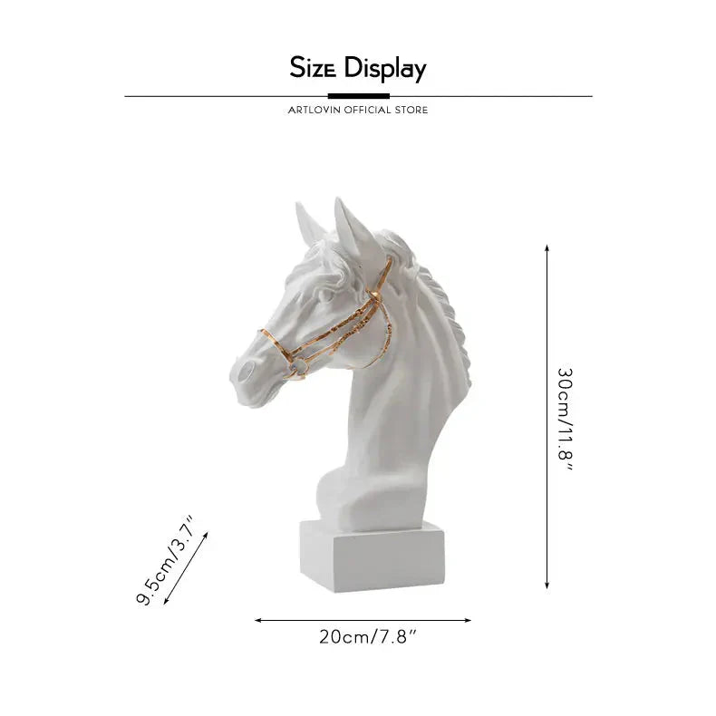 Elegant Regal Horse Sculpture for Home Decor and Art Lovers NaLani