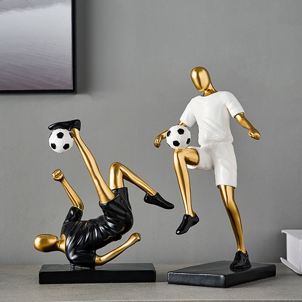 Abstract Football Player Figurine for Unique Home Decor and Artistry NALANI