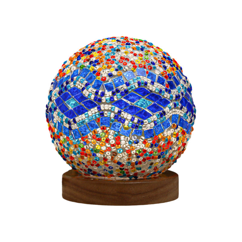 Dimmable Boho Baroque LED Glass Mosaic Table Lamp 9.5 cm NALANI
