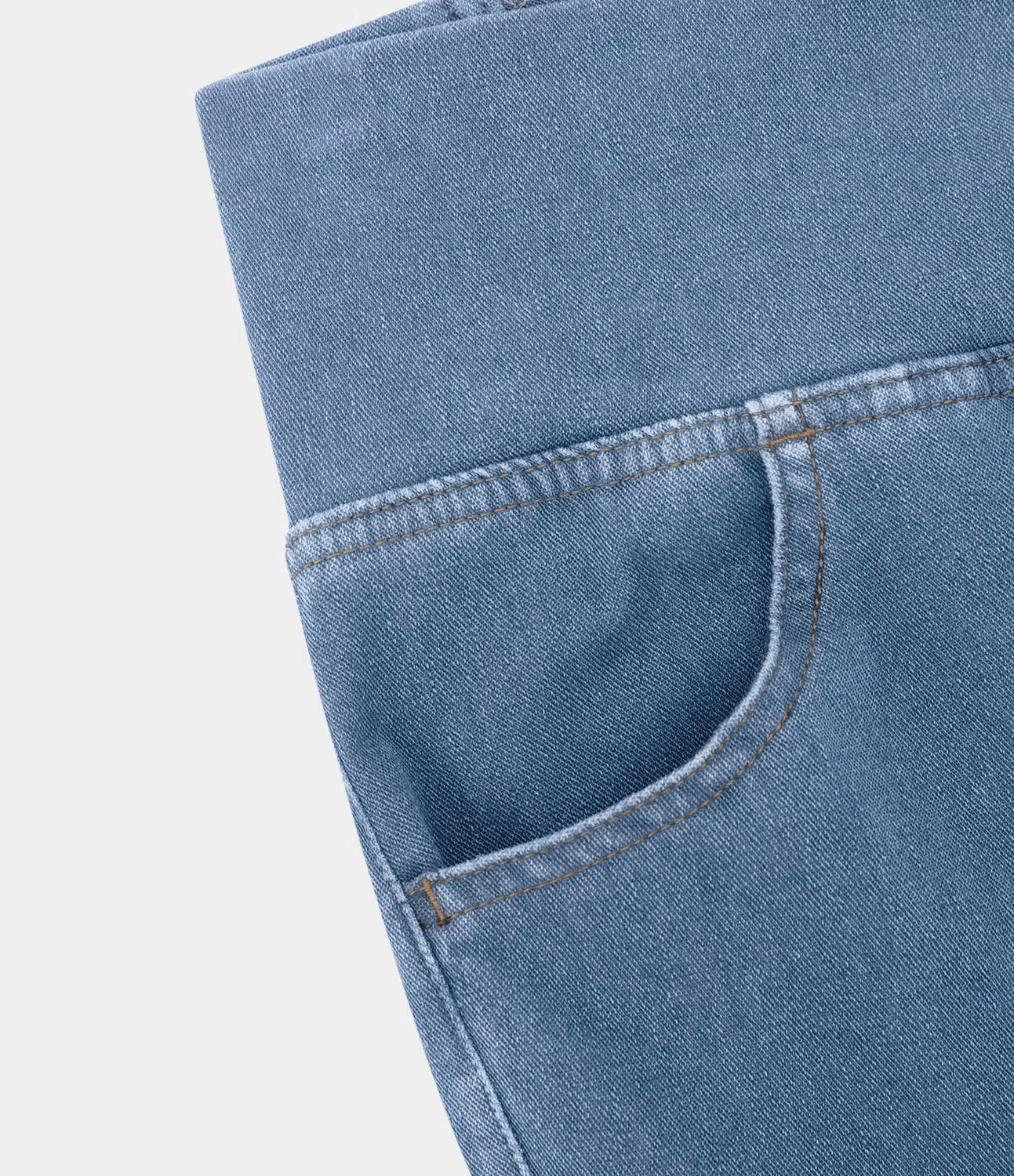 Women's elasticated Wide leg flared jeans with high waist