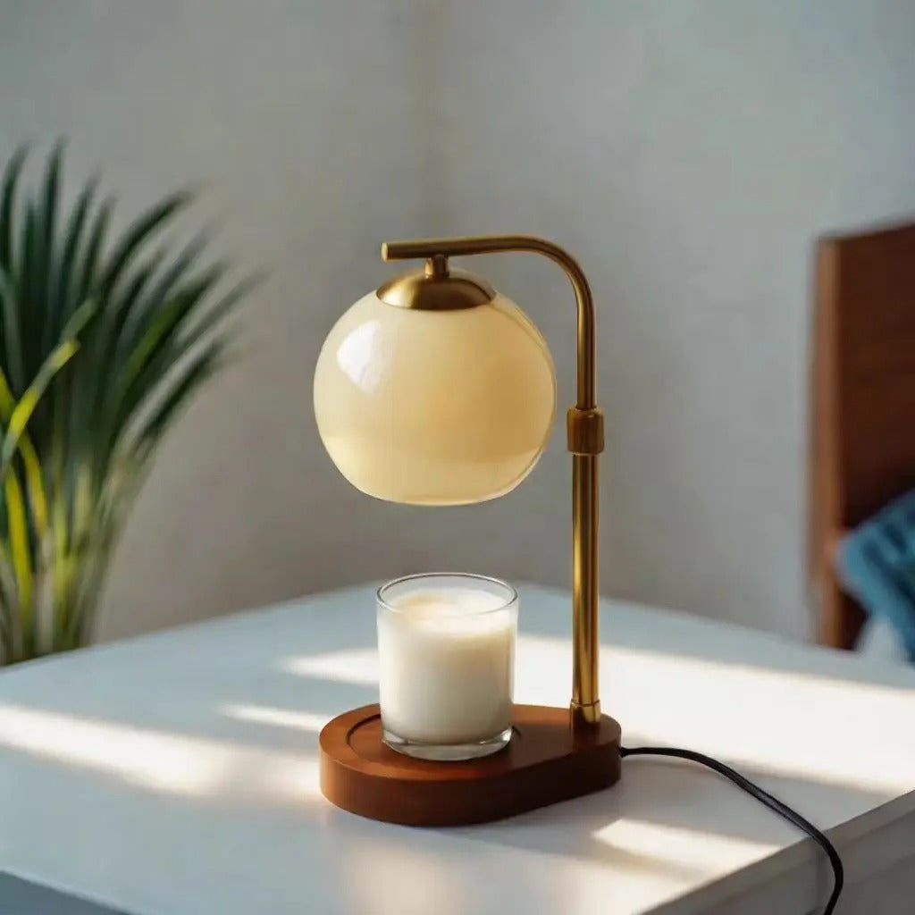 Candle Warmer Table Lamp For Cozy Ambient Glow And Mood NALANI