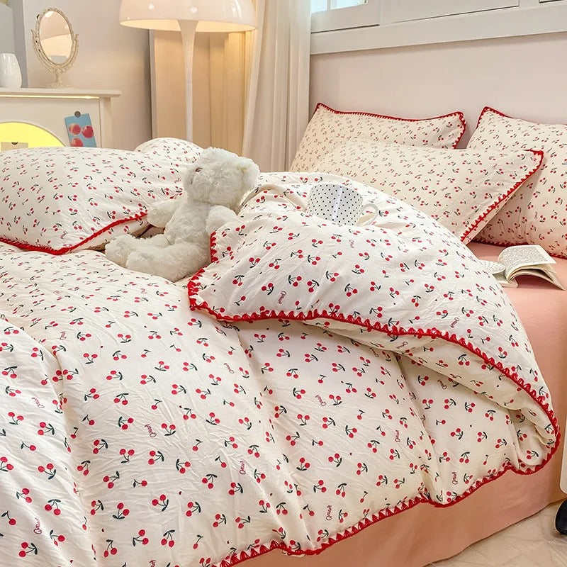 Cherry Blossom and Berry Fields Dream Bedding Set Collection Cherry NaLani