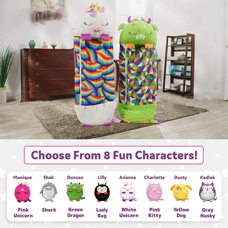 Magical Kids Plush Sleeping Bag With Pillow All In One NALANI