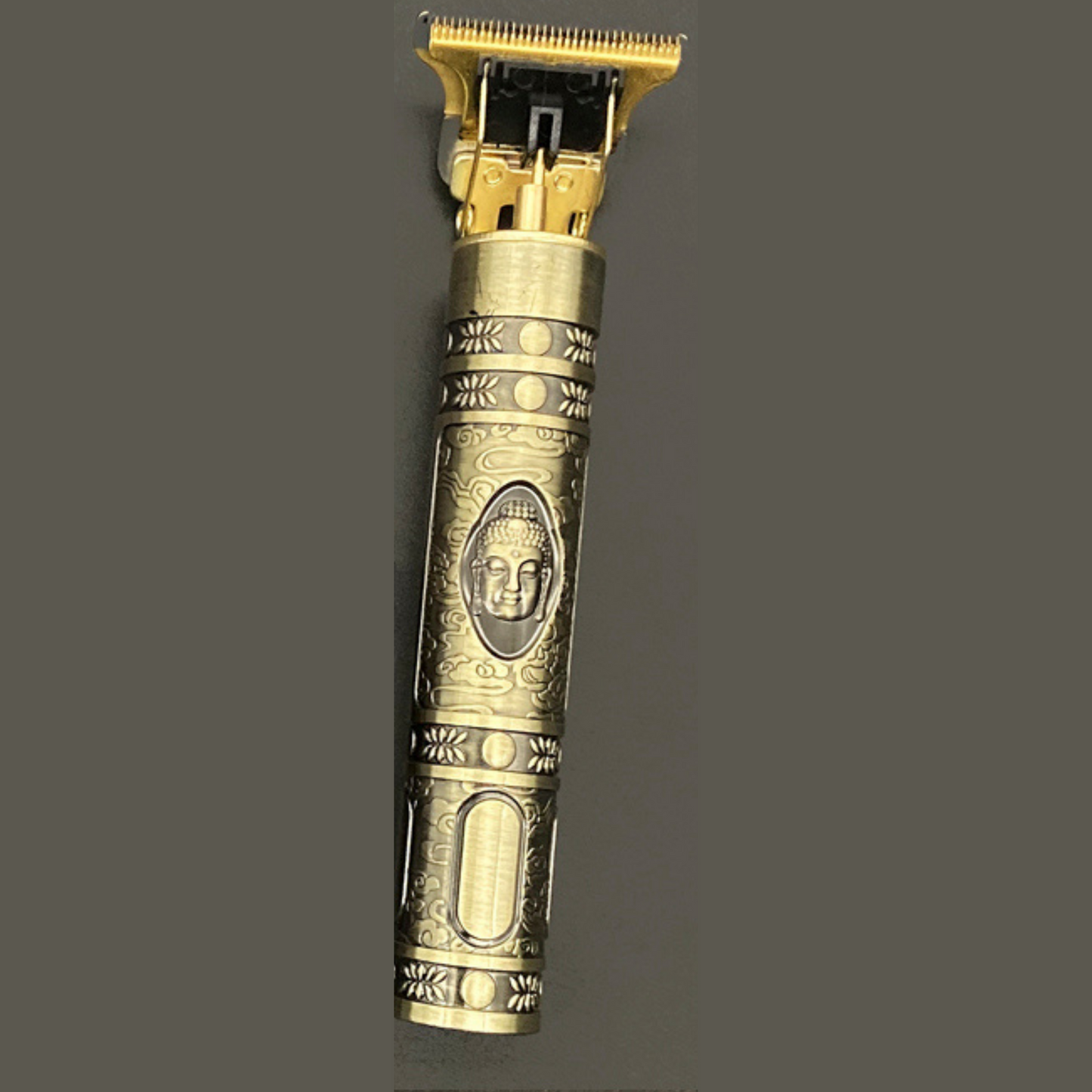Rechargeable Vintage Barber Trimmer With Attachments Buddha Goud NALANI