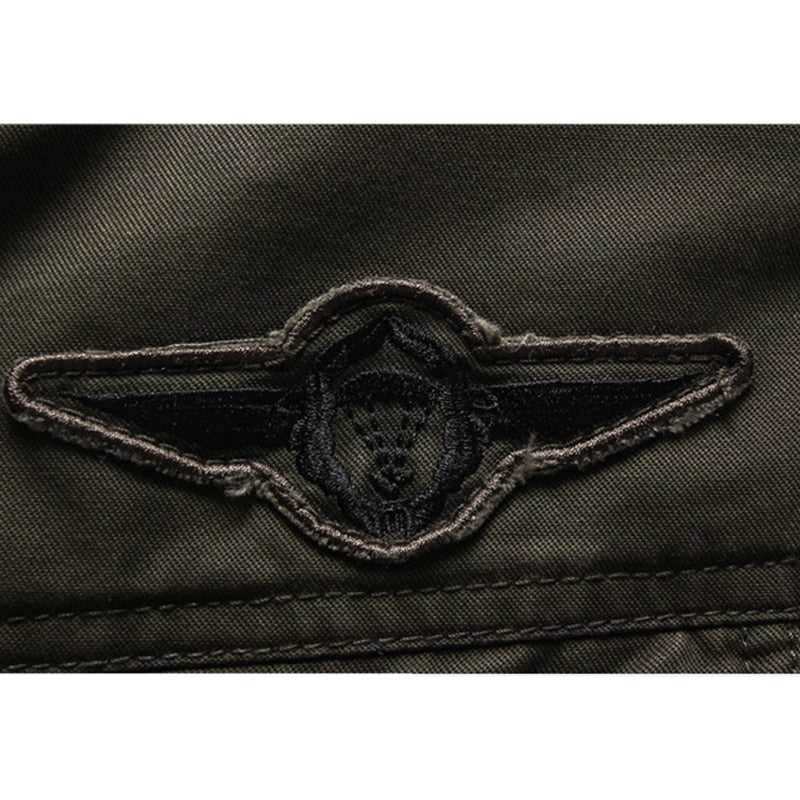 Mens Military Style Jacket With Stand Up Collar For Men