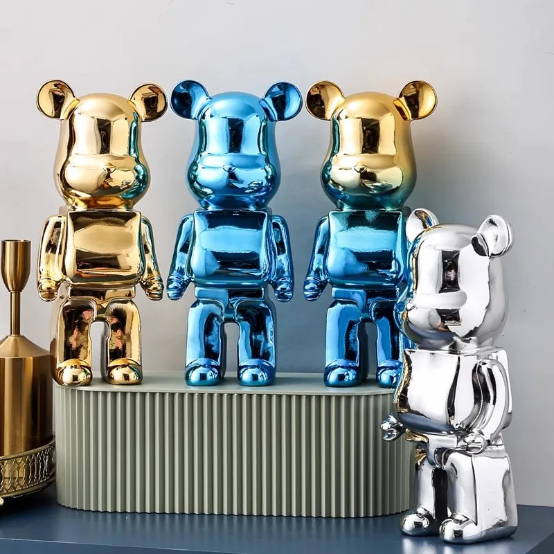 Aesthetic Bear Figurine Ceramic Statue for Luxury Living Room Decor NaLani