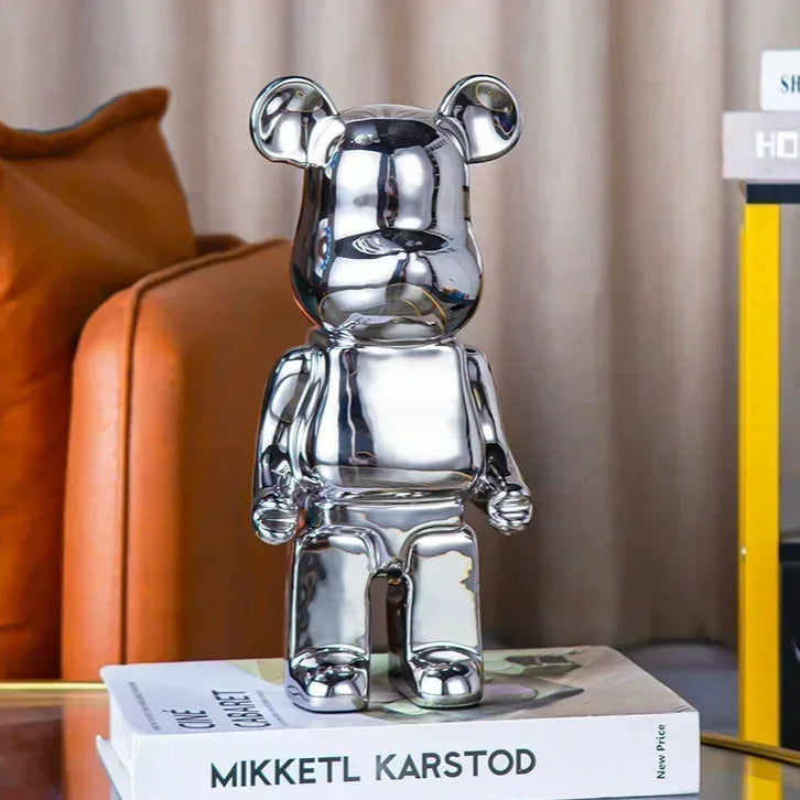 Aesthetic Bear Figurine Ceramic Statue for Luxury Living Room Decor Furmel NaLani