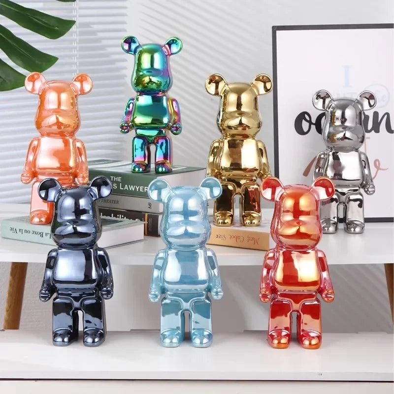 Aesthetic Bear Figurine Ceramic Statue for Luxury Living Room Decor NaLani