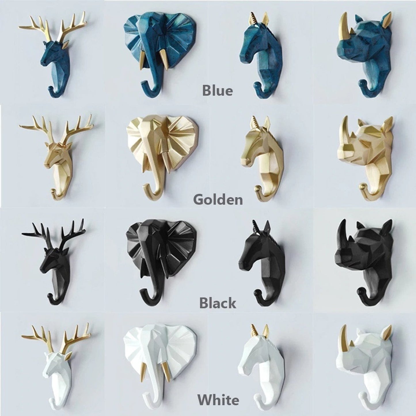 Geometric Wildlife Wall Hook for Unique Home Decor and Gifts NaLani